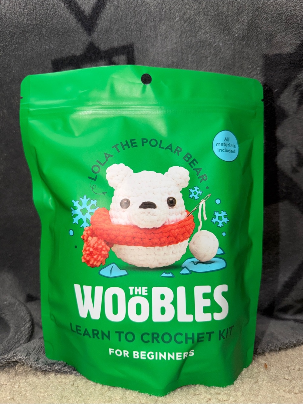 The Woobles Lola the Polar Bear Crochet Kit